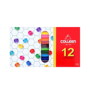 ดินสอสีไม้ 12 สี แท่งยาว ยี่ห้อ คอลลีน (1 กล่อง)