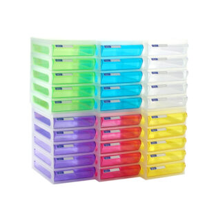 ตู้เอกสาร 3 ชั้น โครงสีขาว-ลิ้นชักสี CFB ยี่ห้อ ออร์ก้า (1 ใบ)