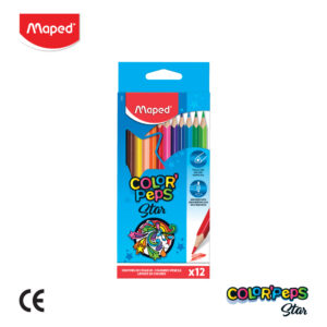 ดินสอสีไม้ 12 สี แท่งยาว ยี่ห้อ MAPED (1 กล่อง)