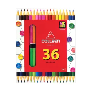 ดินสอสีไม้ 36 สี 2 หัว ยี่ห้อ คอลลีน (1 กล่อง)