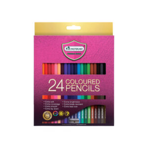 ดินสอสีไม้ 24 สี แท่งยาว PREMIUM GRADE ยี่ห้อ มาสเตอร์อาร์ต (1 กล่อง)