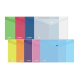 แฟ้มกระดุม 1 เม็ด No.421F ยี่ห้อ ช้าง (คละสี)(1 เล่ม)