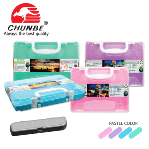 กระเป๋าสีพาสเทล PENCIL BOX A4 ยี่ห้อ CHUNBE (คละสี)(1 ใบ)