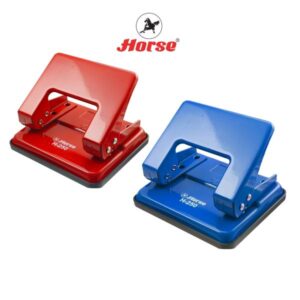 เครื่องเจาะกระดาษ No.H-250 ยี่ห้อ ม้า (คละสี)(1 เครื่อง)
