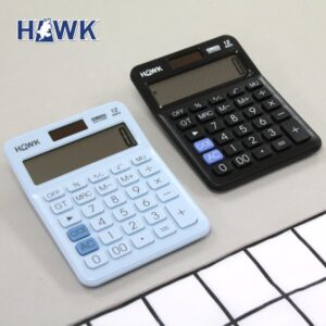 เครื่องคิดเลข No.HK-108N ยี่ห้อ HAWK (คละสี)(1 เครื่อง)
