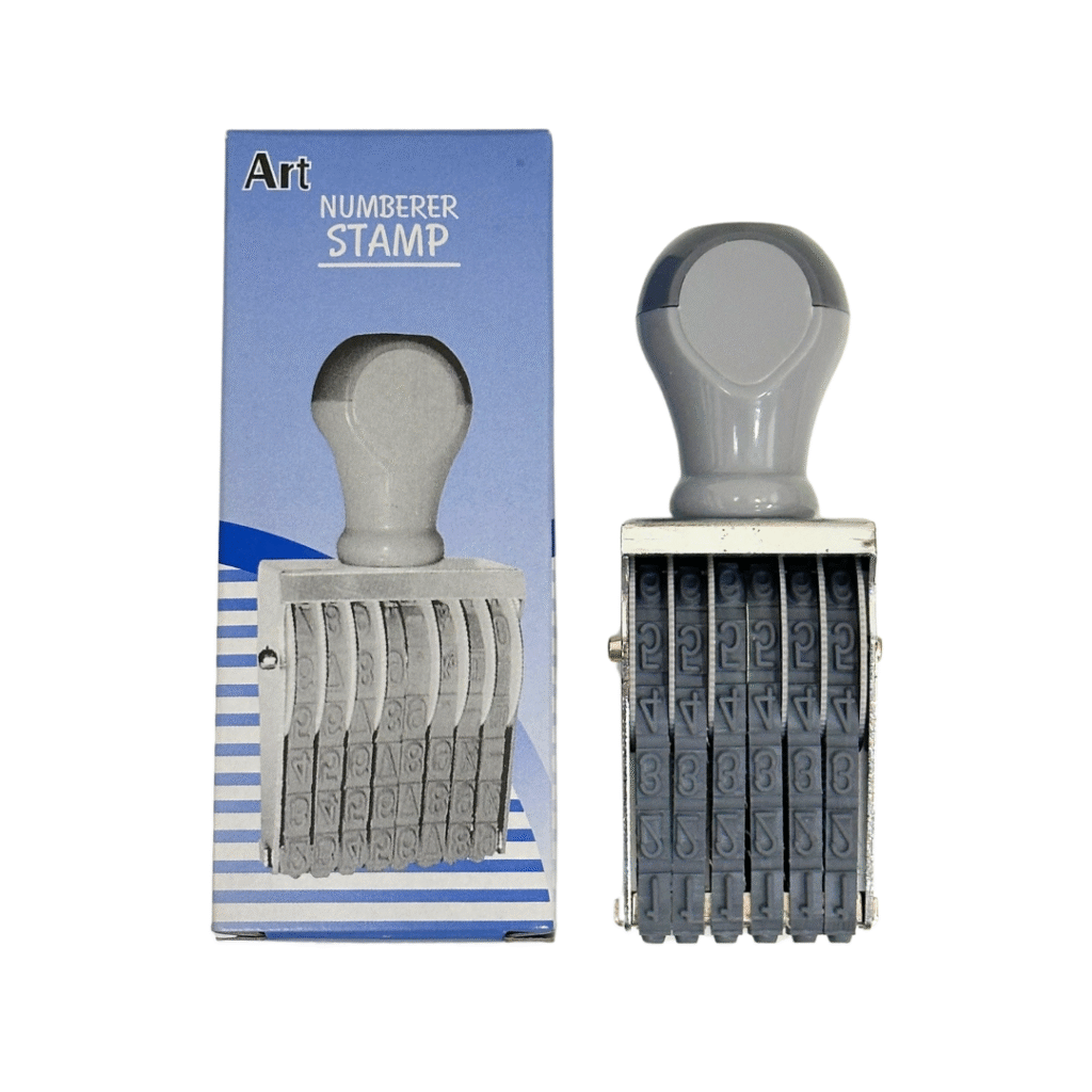 ตรายางตัวเลข 6 หลัก 7 มม. ยี่ห้อ ART (1 อัน)