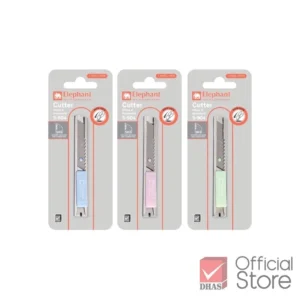 มีดคัตเตอร์ขนาดพกพา No.S-904 ยี่ห้อ ช้าง (คละสี)(1 อัน)