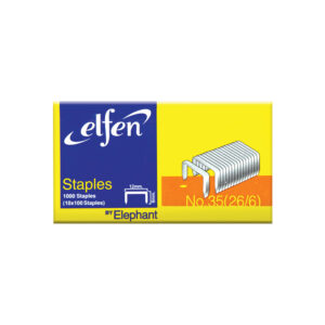 ลวดเย็บกระดาษ กล่องเล็ก No.35 ยี่ห้อ เอลเฟ่น (1 กล่อง)