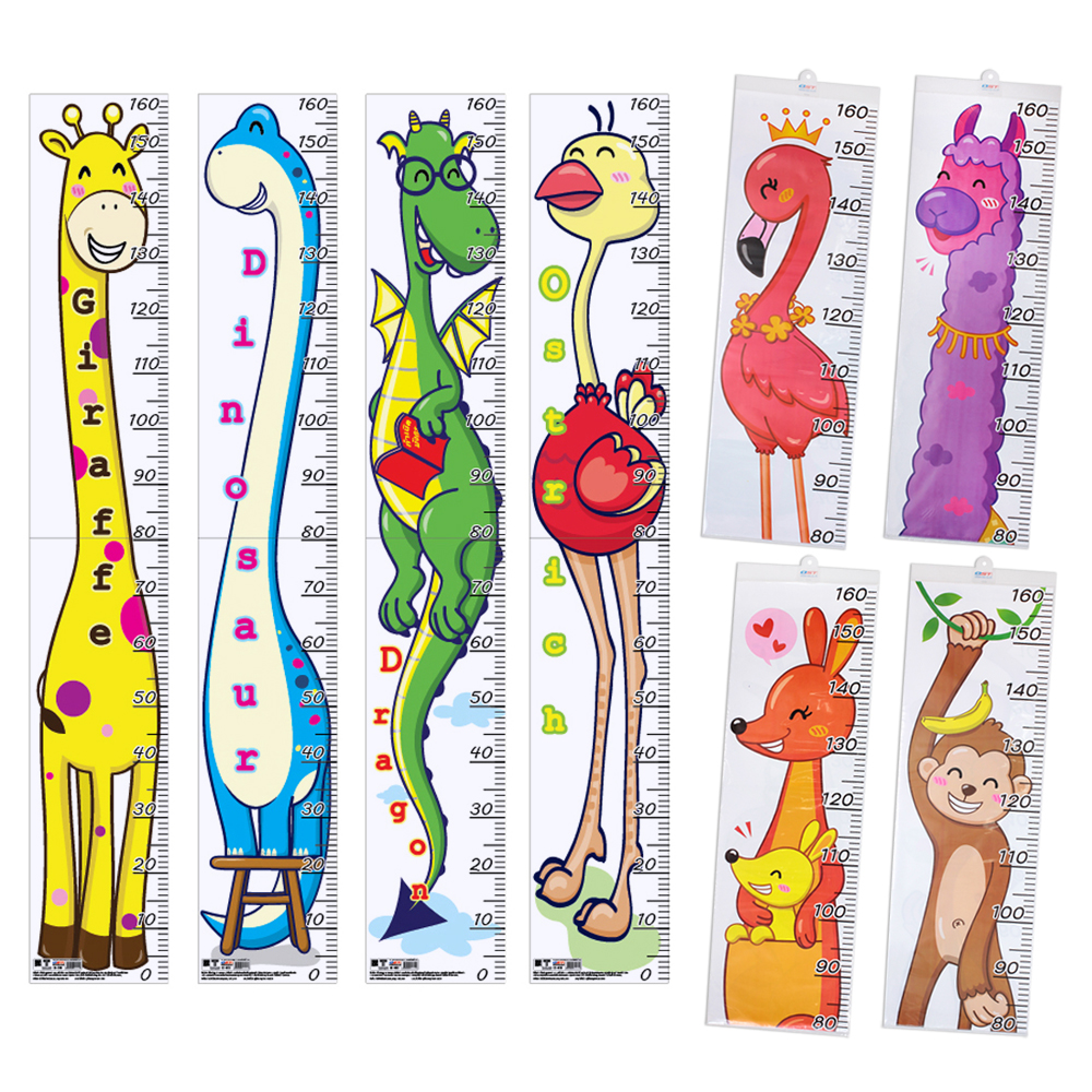 ที่วัดส่วนสูงพลาสติก 0-160 ซม. ยี่ห้อ OST (คละลาย)(1 แผ่น)