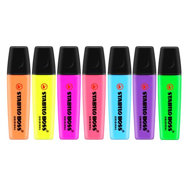 ปากกาเน้นข้อความ ยี่ห้อ สตาบิโล BOSS (1 ด้าม)