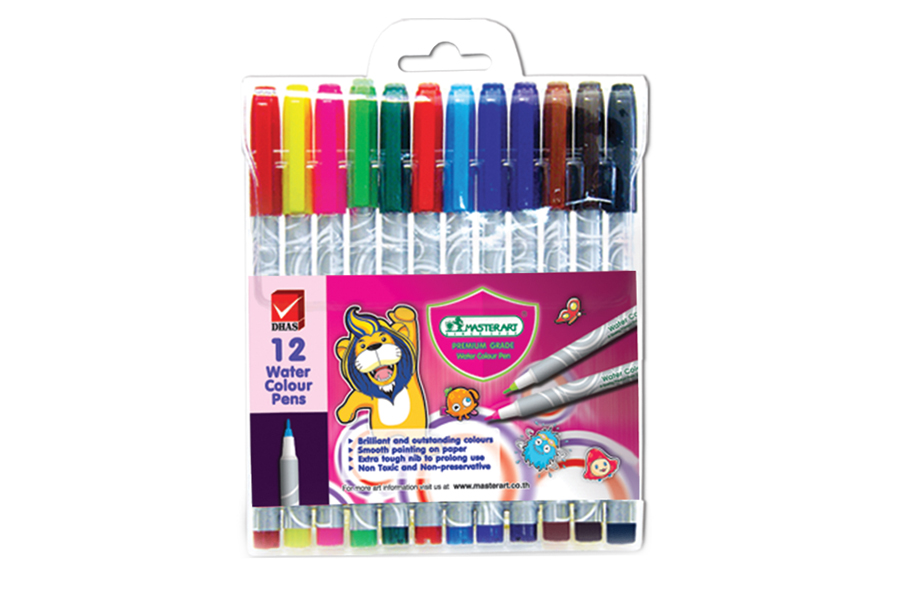 สีเมจิก 12 สี ยี่ห้อมาสเตอร์อาร์ต (1 ชุด)