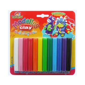 ดินน้ำมันแท่ง 12 สี ยี่ห้อ KID ART (1 แพ็ค)