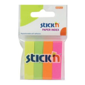 กระดาษดัชนี สีสะท้อน No.21017P ยี่ห้อ STICK'N (1 แพ็ค)