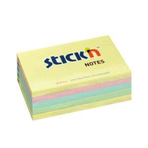 กระดาษโน๊ต 3"x5" สีพาสเทล ยี่ห้อ STICK'N (1 อัน)