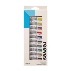ชุดสีน้ำ 12 สี ขนาด 10มล. ยี่ห้อ REEVES (1 กล่อง)