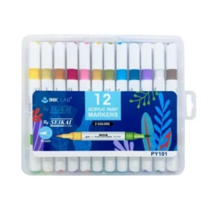 ชุดปากกาอะคริลิค 24 สี 2 หัว No.PY101 ยี่ห้อ SEIKAI (1 ชุด)
