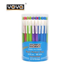 ปากกาลูกลื่น 0.5มม. No.1085 ยี่ห้อ YOYA (1x40 ด้าม)(1 กระปุก)