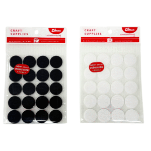 เทปหนามเตย (ตีนตุ๊กแก) ขนาด 2.5ซม. ยี่ห้อ DMAK (1x20คู่)(1 แพ็ค)