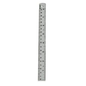 ไม้บรรทัดอลูมิเนียม 8″ ยี่ห้อ TOTO (1 อัน)