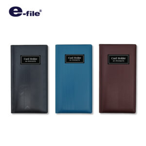 สมุดนามบัตรปก PVC No.101 ยี่ห้อ E-FILE (คละสี)(1 เล่ม)