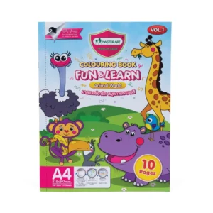 สมุดภาพระบายสี FUN & LEARN ยี่ห้อ มาสเตอร์อาร์ต (1 เล่ม)