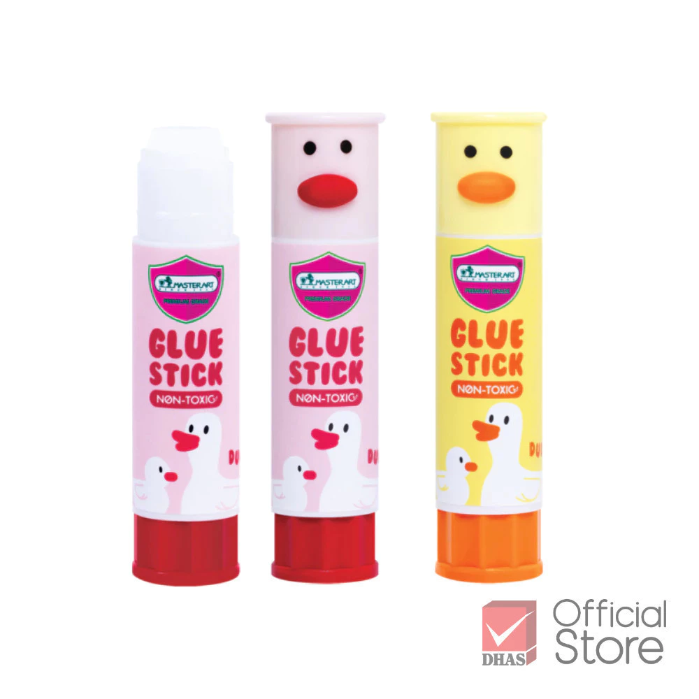 กาวแท่ง 9 กรัม รุ่น ดักกี้ ยี่ห้อ มาสเตอร์อาร์ต (คละลาย)(1 แท่ง)